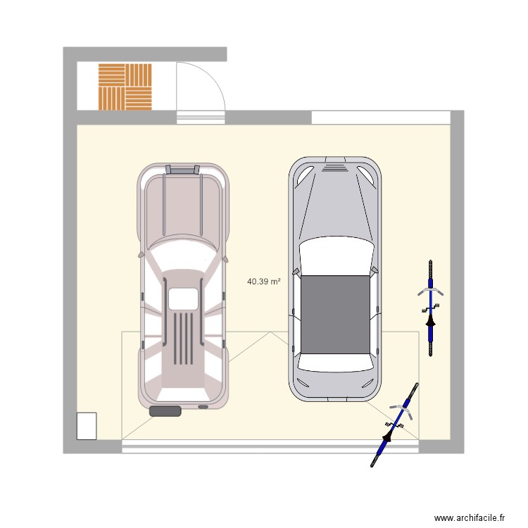 garage. Plan de 0 pièce et 0 m2