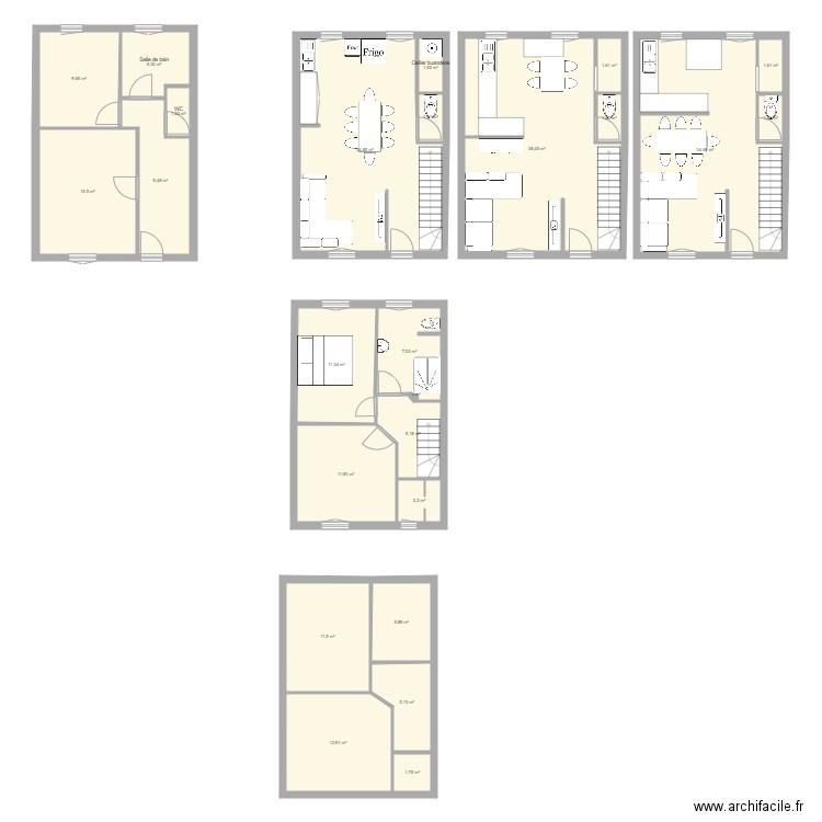 Maison actuelle. Plan de 0 pièce et 0 m2