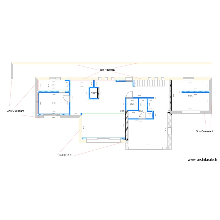 facade. Plan de 0 pièce et 0 m2