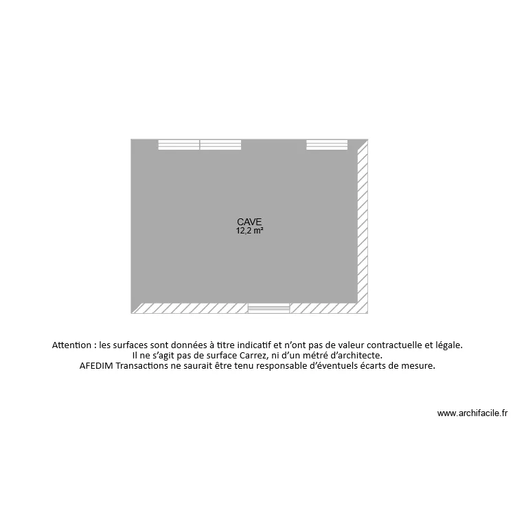 BI 6573 CAVE. Plan de 