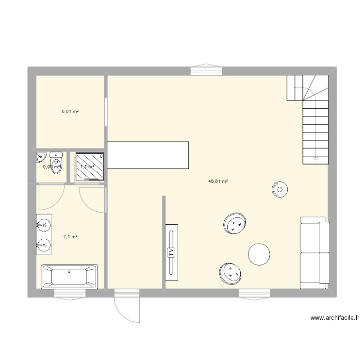 S. Laurent RdC. Plan de 0 pièce et 0 m2