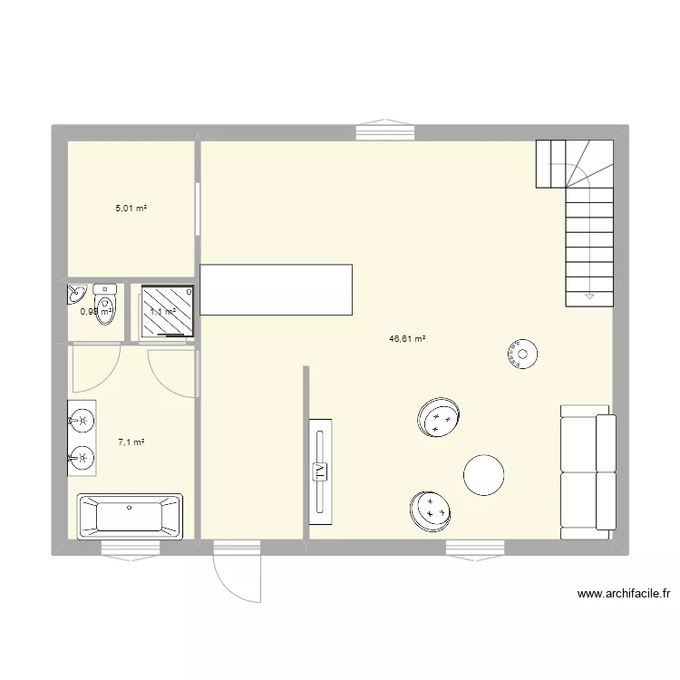 S. Laurent RdC. Plan de 
