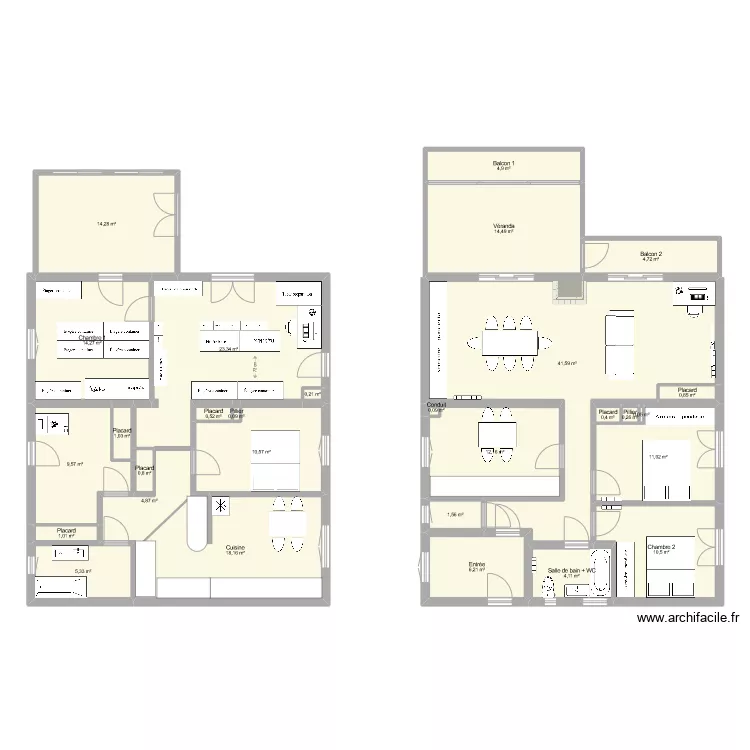 Carc&egrave;s sans travaux V4 MAX. Plan de 