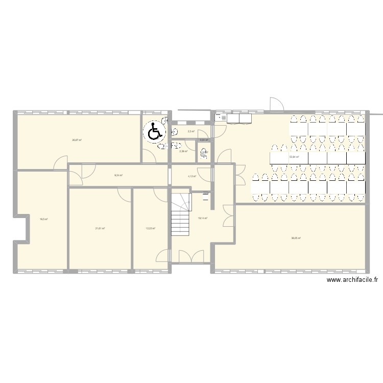 RDC Guillemin modifié. Plan de 0 pièce et 0 m2