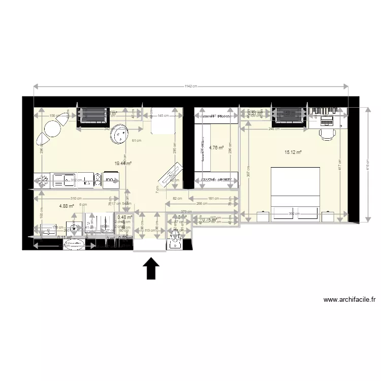 48 Molière projet v2. Plan de 48 Molière projet v2. Plan de