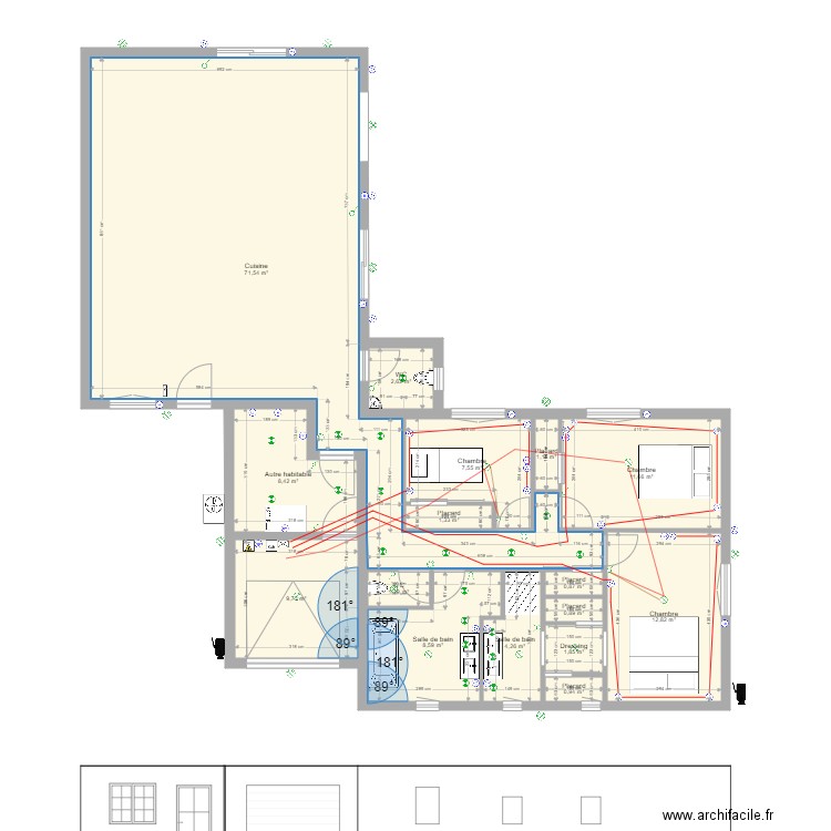 RUDY ELEC. Plan de 16 pièces et 146 m2
