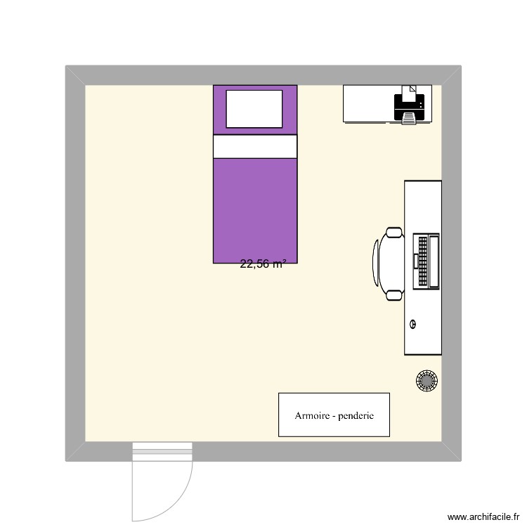 Plan chambre 1. Plan de 0 pièce et 0 m2