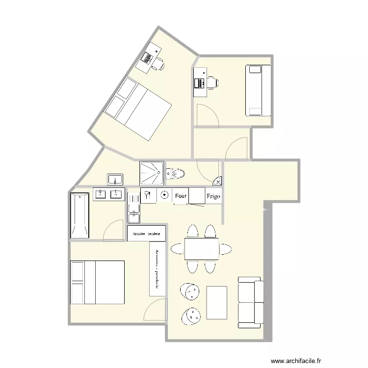 Sommeiller - Appartement. Plan de 
