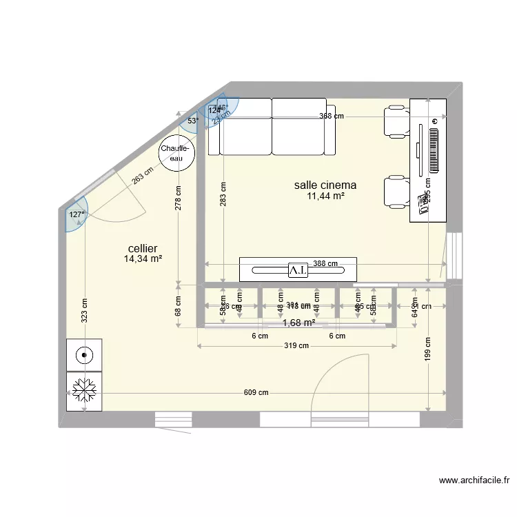 PLAN GARAGE variante  cote 2. Plan de 