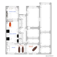 configuration salon avec mobilier