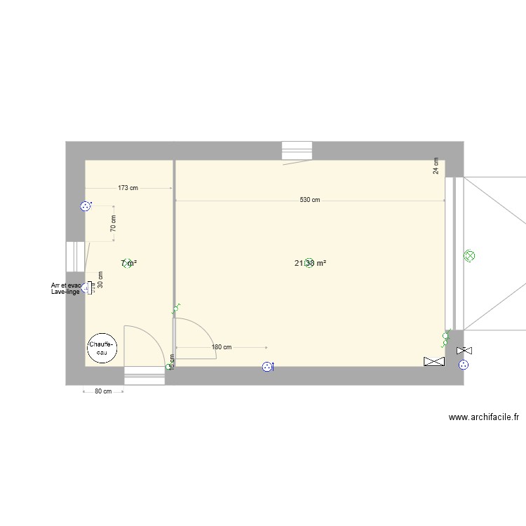 Cellier et Garage vf. Plan de 0 pièce et 0 m2