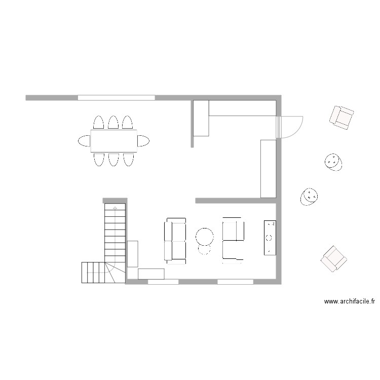 plan salon71. Plan de 0 pièce et 0 m2