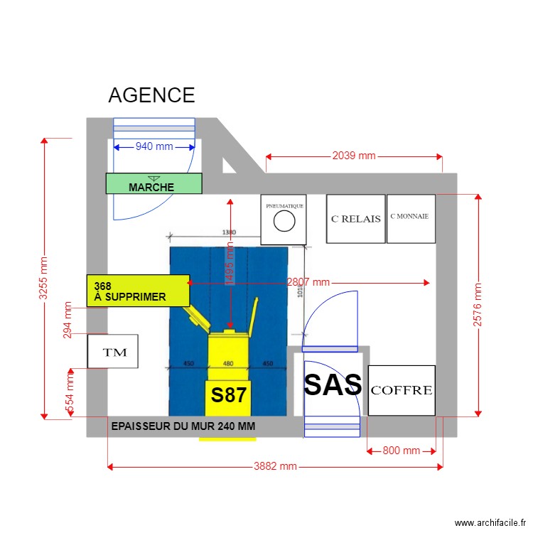 PLAN DE MASSE PROJET S87 st aygulf . Plan de 0 pièce et 0 m2