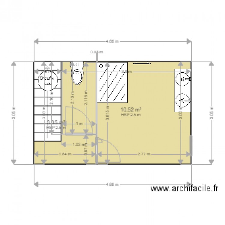 maison fouesnant sdb 1. Plan de 0 pièce et 0 m2