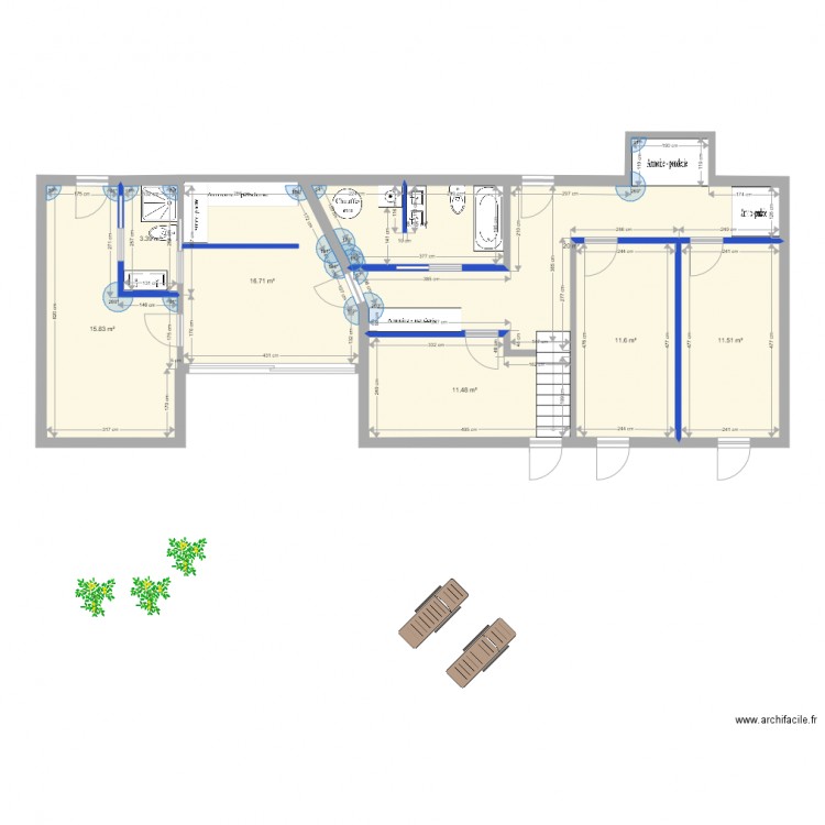 Cud rdc rénov v3 ME. Plan de 0 pièce et 0 m2