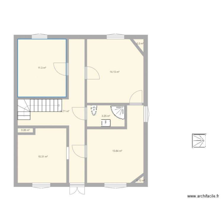 vraies dimensions essai 1. Plan de 0 pièce et 0 m2