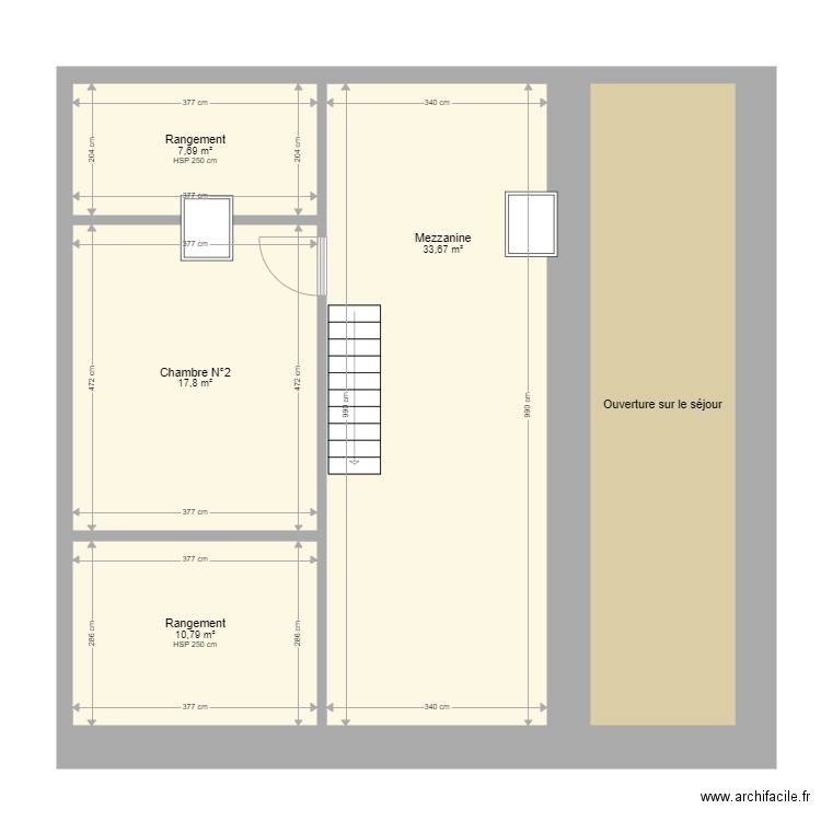 App 2 mezza mesures . Plan de 0 pièce et 0 m2