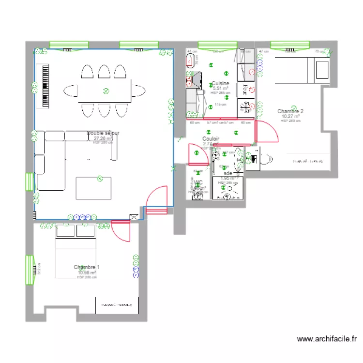 AppartPlanRenovationImplantationElectrique. Plan de AppartPlanRenovationImplantationElectrique. Plan de