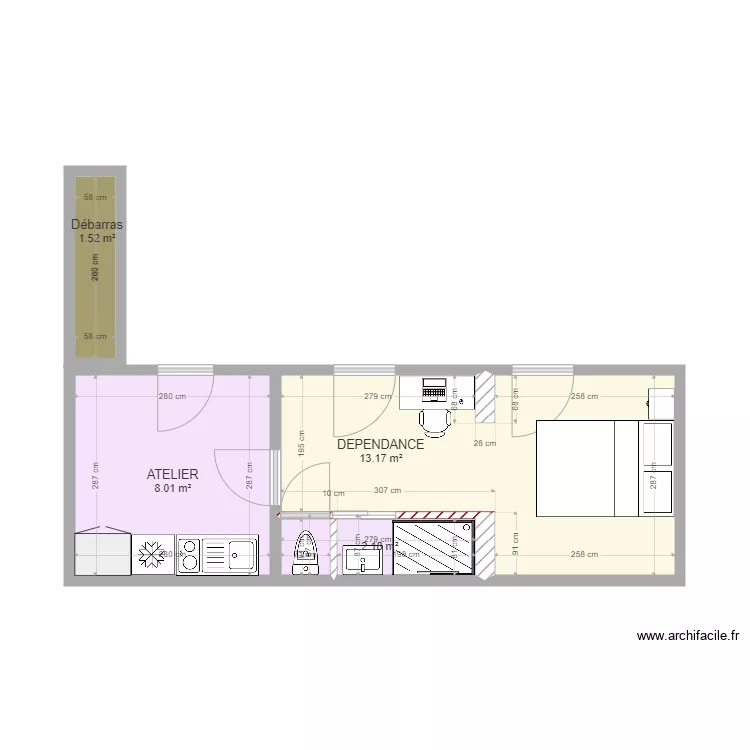 DEPENDANCE LES SABLES. Plan de DEPENDANCE LES SABLES. Plan de
