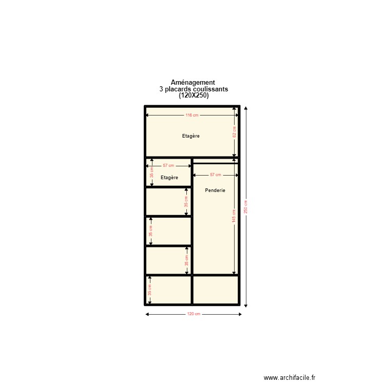 Dressing Guadeloupe. Plan de 8 pièces et 3 m2