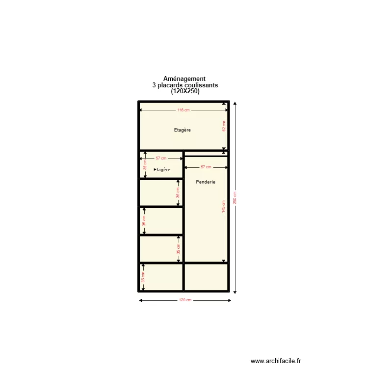 Dressing Guadeloupe. Plan de Dressing Guadeloupe. Plan de