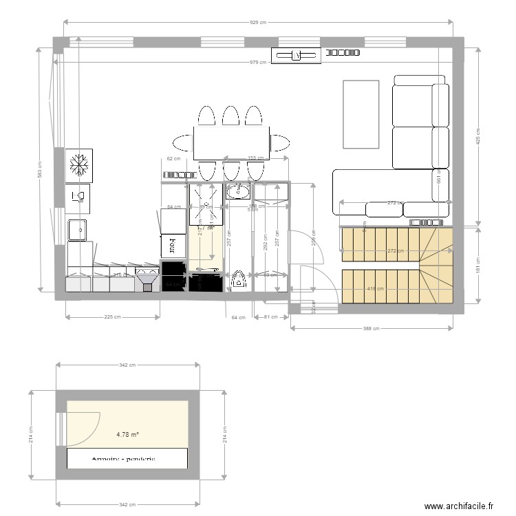 Pantin variante corrigée RDC mai 2017. Plan de 0 pièce et 0 m2