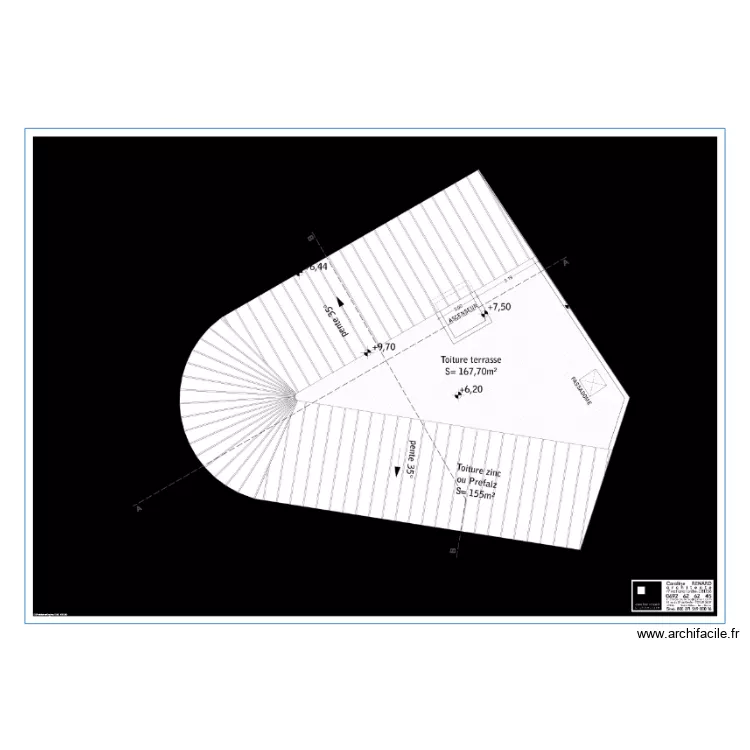 BRED PLAN TOITURE. Plan de BRED PLAN TOITURE. Plan de