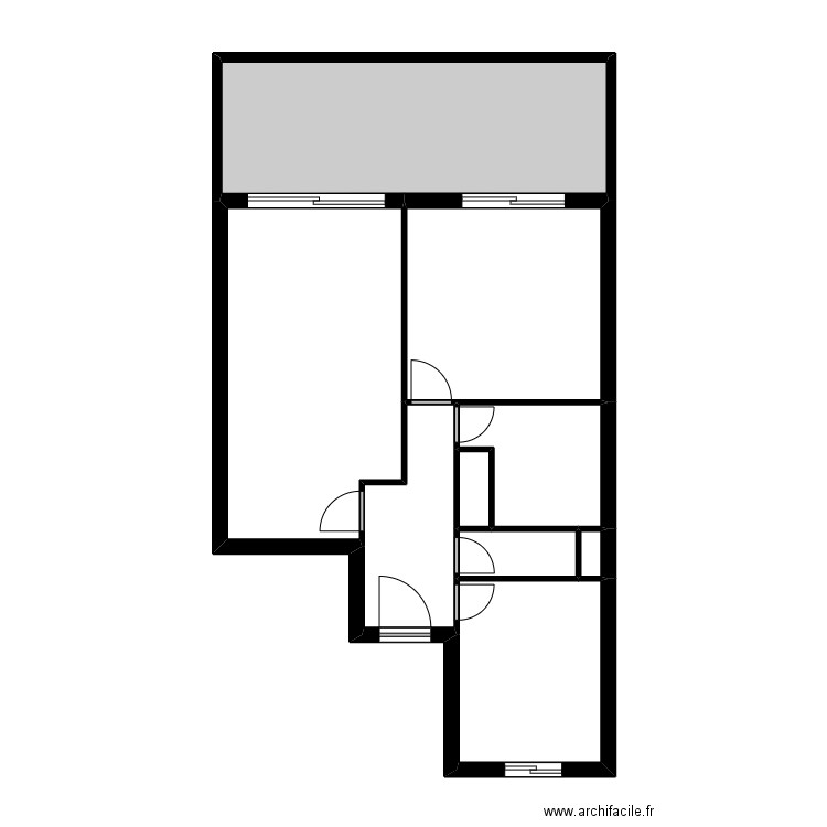 GAZIELLO. Plan de 9 pièces et 64 m2