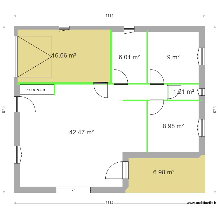 GRANET LOT 2. Plan de 7 pièces et 92 m2