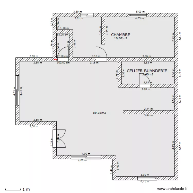 MAISON. Plan de 