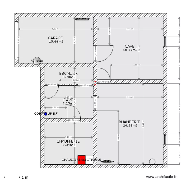6 GARONNE PLOBSHEI / S-SOL. Plan de 