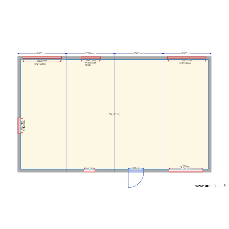 60 4 sv. Plan de 0 pièce et 0 m2