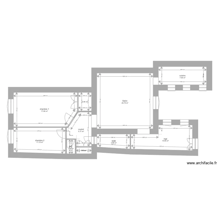 Appartement N 6. Plan de 
