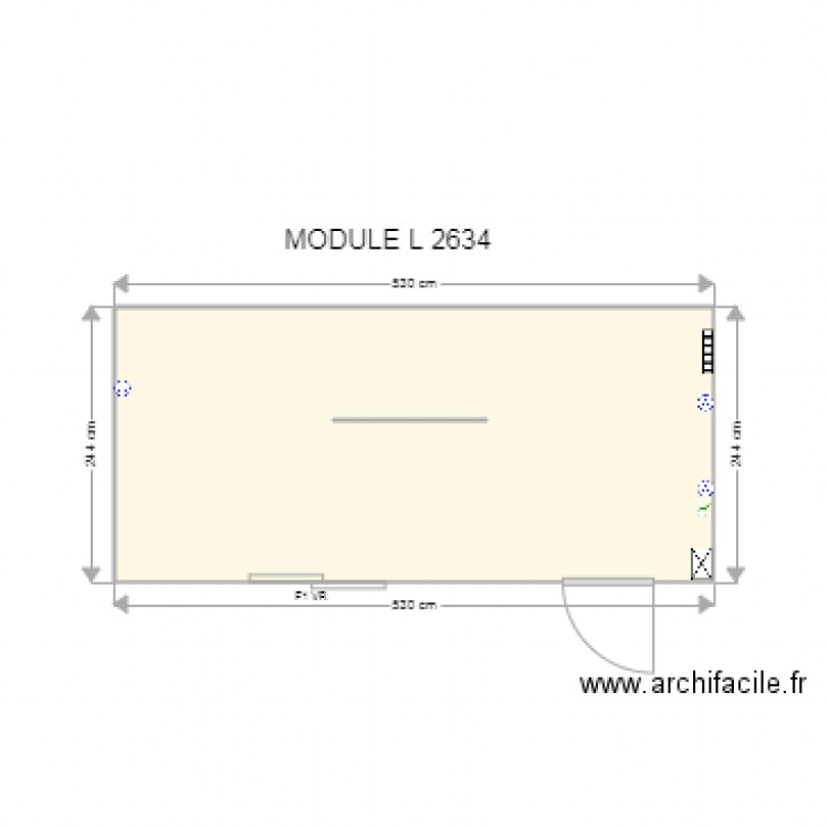 Module L 2634. Plan de 0 pièce et 0 m2