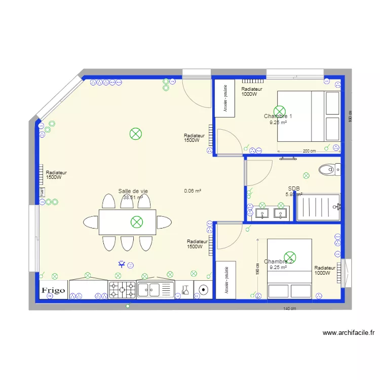 Maison chamiers. Plan de Maison chamiers. Plan de