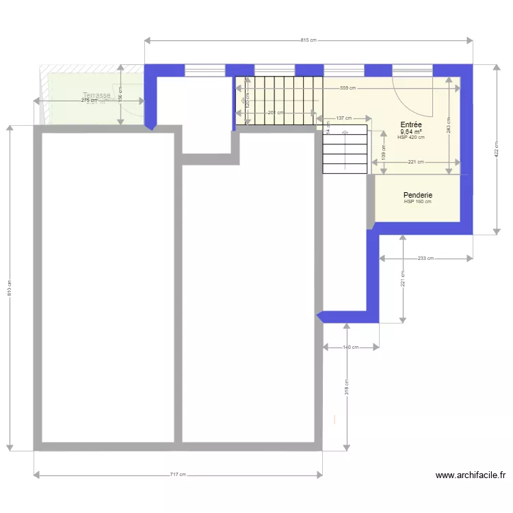 AJ 2 appartements. Plan de 