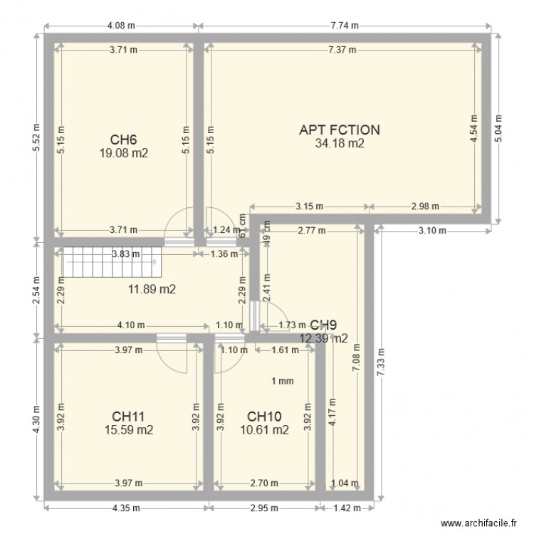 HOTEL LA TOUR DES FEES ETAGE. Plan de 0 pièce et 0 m2