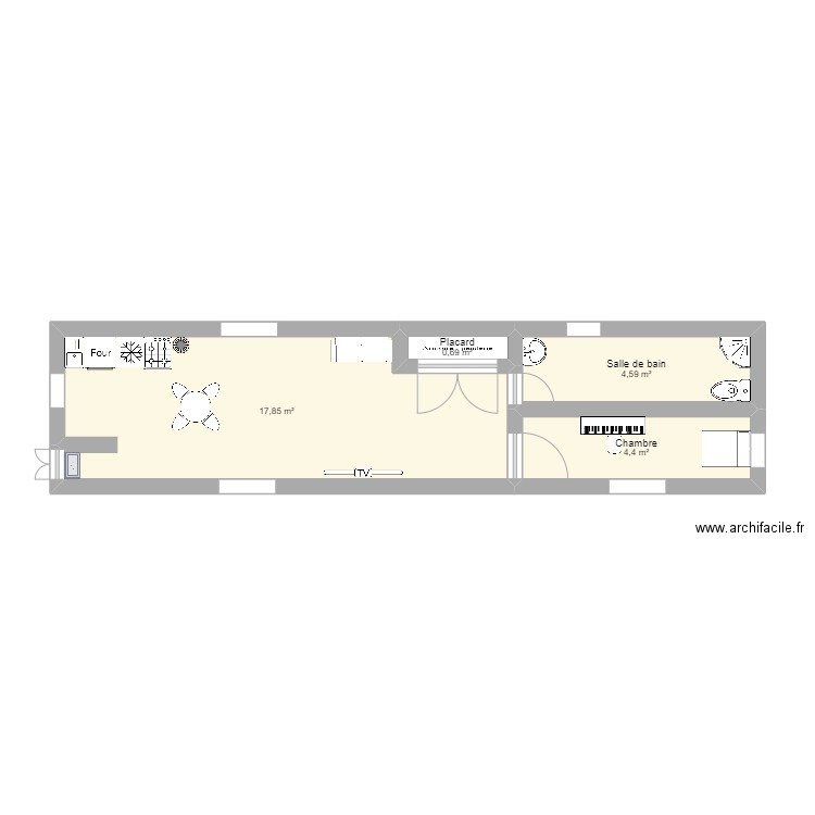 Pand0re. Plan de 0 pièce et 0 m2