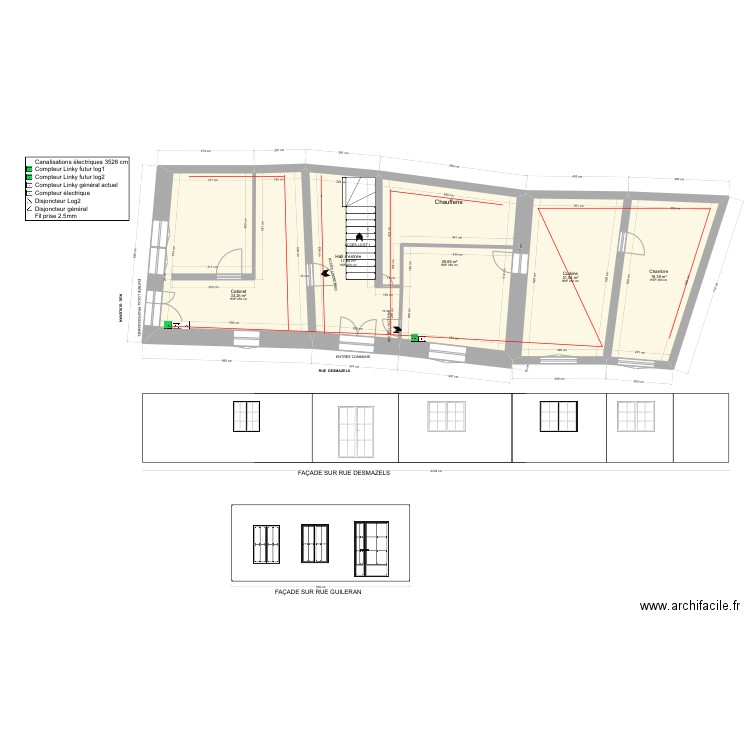 RDC complet EDF. Plan de 0 pièce et 0 m2