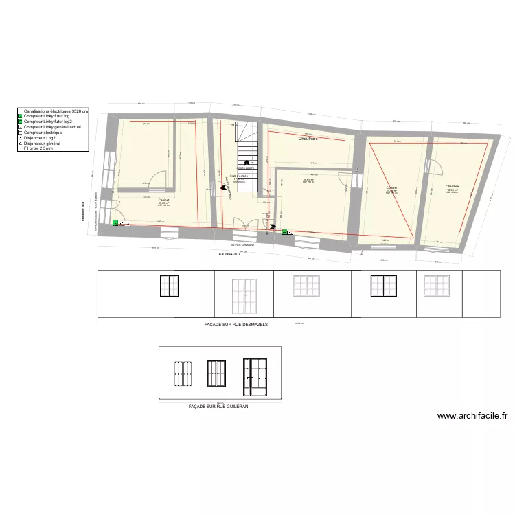 RDC complet EDF. Plan de 
