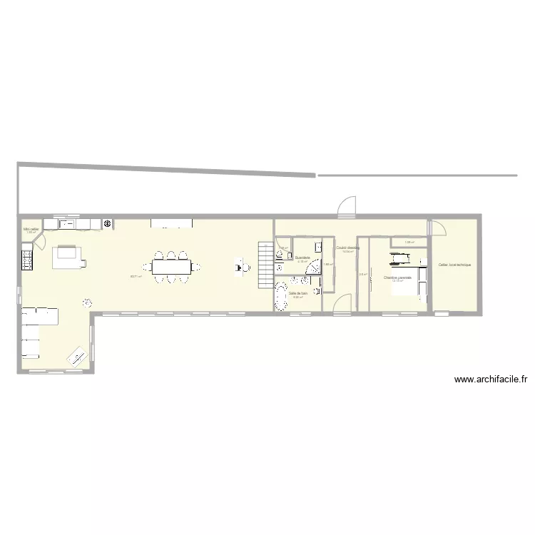 long&egrave;re . Plan de 