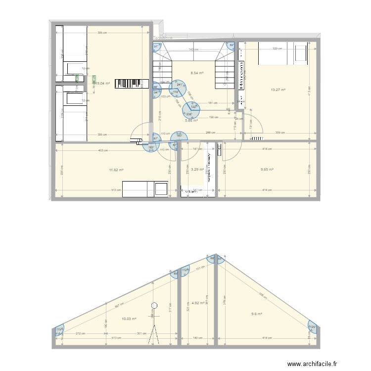 NEUILLY PLAN EXISTANT projet chambre enfants 3. Plan de 0 pièce et 0 m2