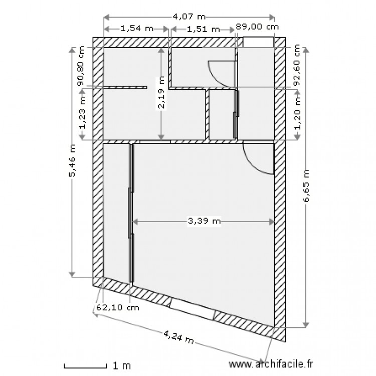 studio1. Plan de 0 pièce et 0 m2