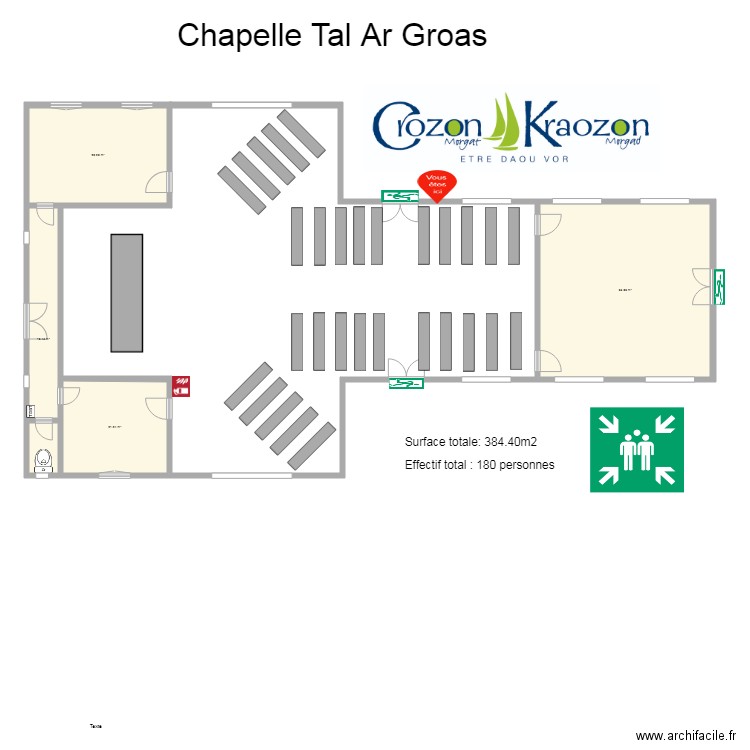 chapelle tal ar groas . Plan de 0 pièce et 0 m2