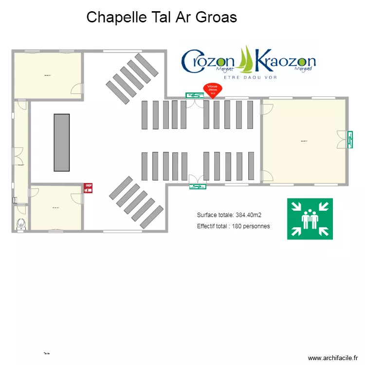 chapelle tal ar groas . Plan de 
