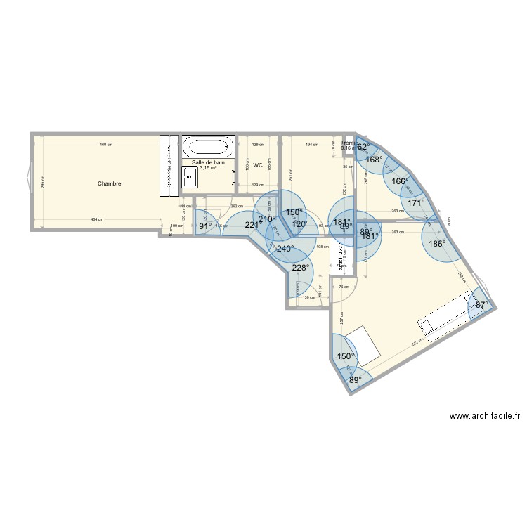 Rénovation T2 Carnot. Plan de 0 pièce et 0 m2
