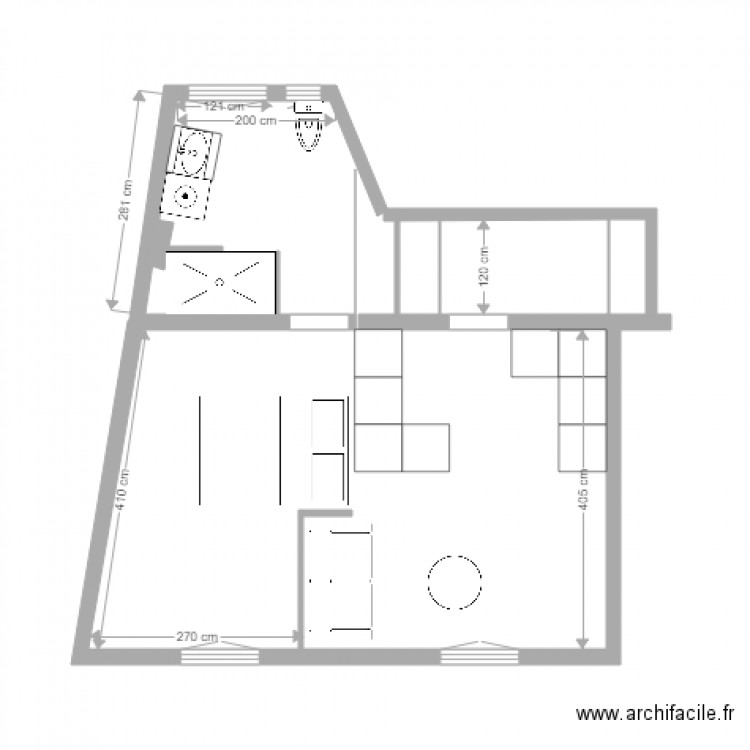 sanders projet 1 10 février. Plan de 0 pièce et 0 m2