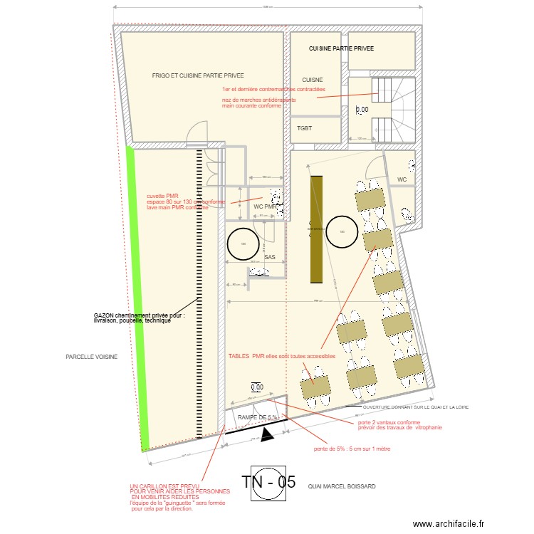 LA GUINGUETTE . Plan de 9 pièces et 192 m2