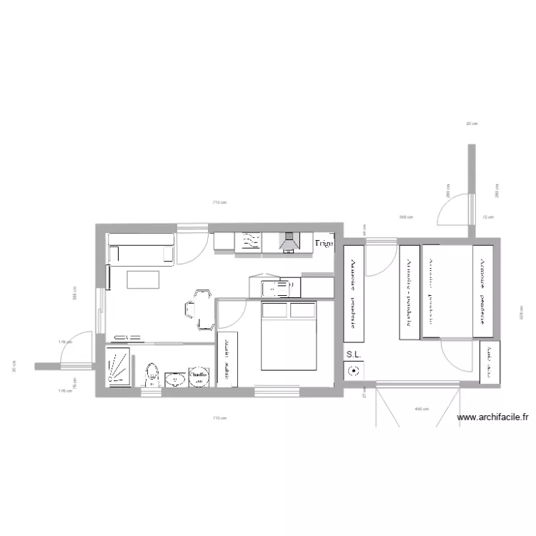 Essai New Garage meubles sans EDF 8 TER &eacute;. Plan de 