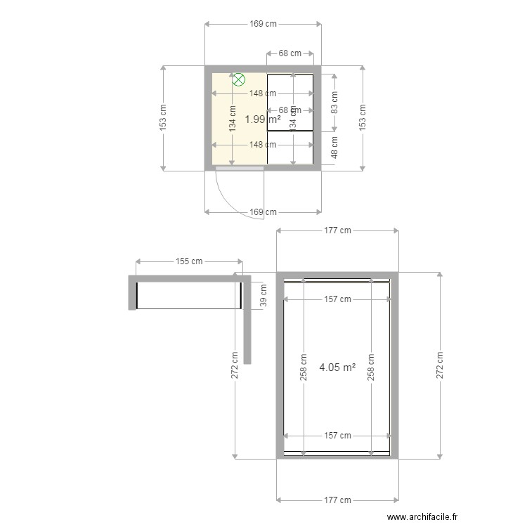 entrée et réduit. Plan de 0 pièce et 0 m2